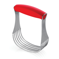 CUISIPRO Deluxe Pastry Blender 5.25/13.3cm SS Red