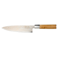 Katana Saya Flame Chef's Knife 20cm Olivewood