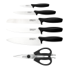 Essentials 8007 7 Piece Knife Block Set Black