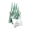 RF Greenworks 7 Piece Knife Block Set Green